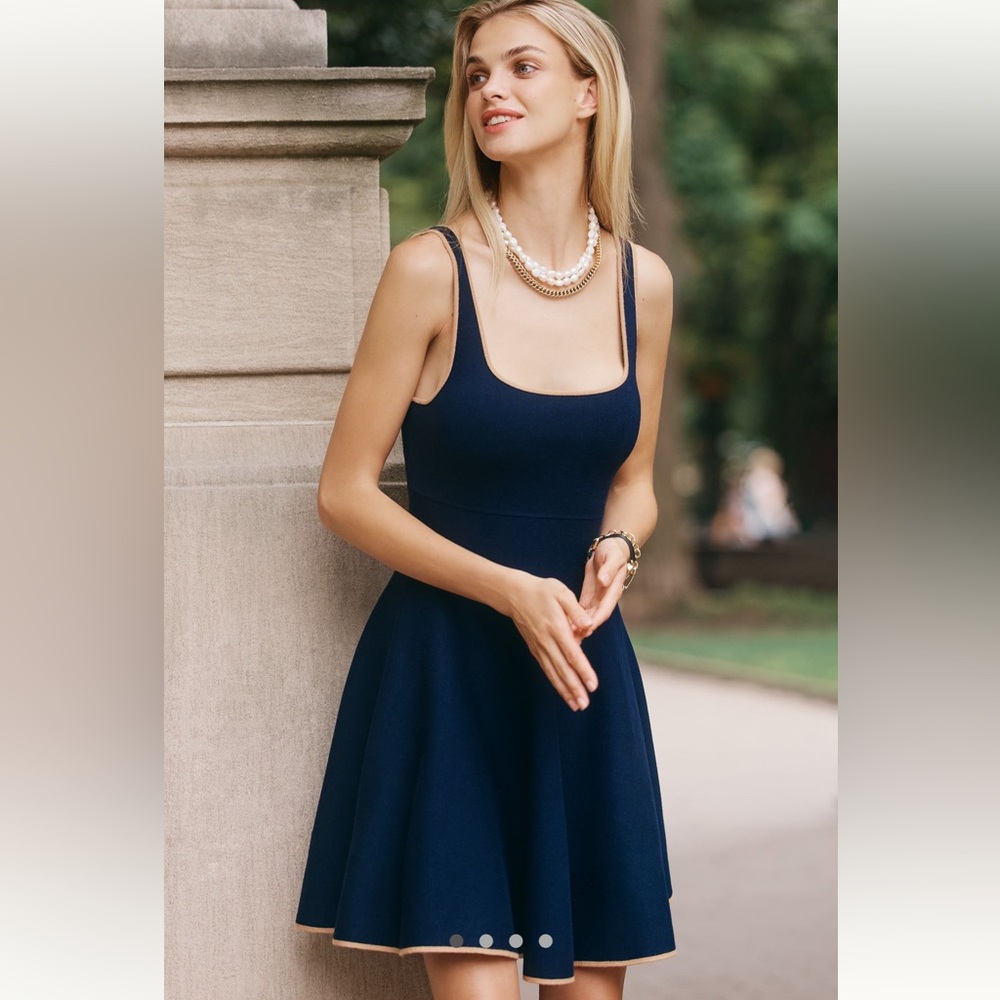 Anthropologie Square Neck Babydoll Dress - Size L - BNWT